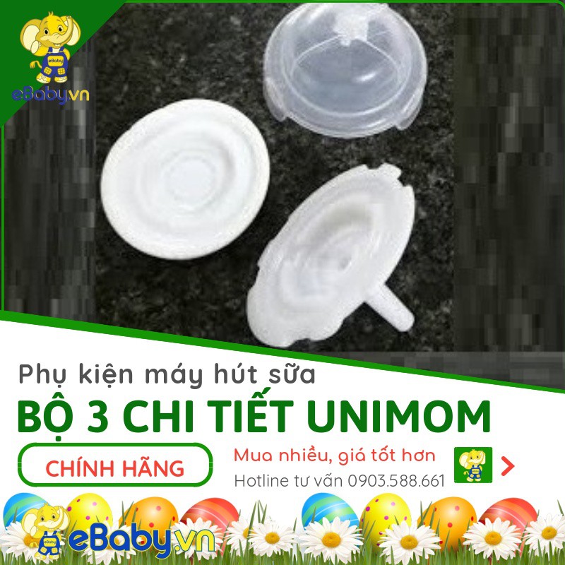 Phụ kiện máy hút sữa Unimom (bình, cỗ phễu, màn hút, van chân không, ống hơi, đệm massage)