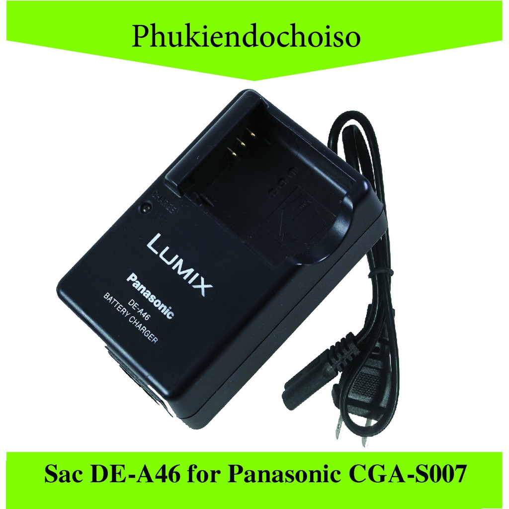 Bộ pin sạc thay thế cho Panasonic CGA-S007