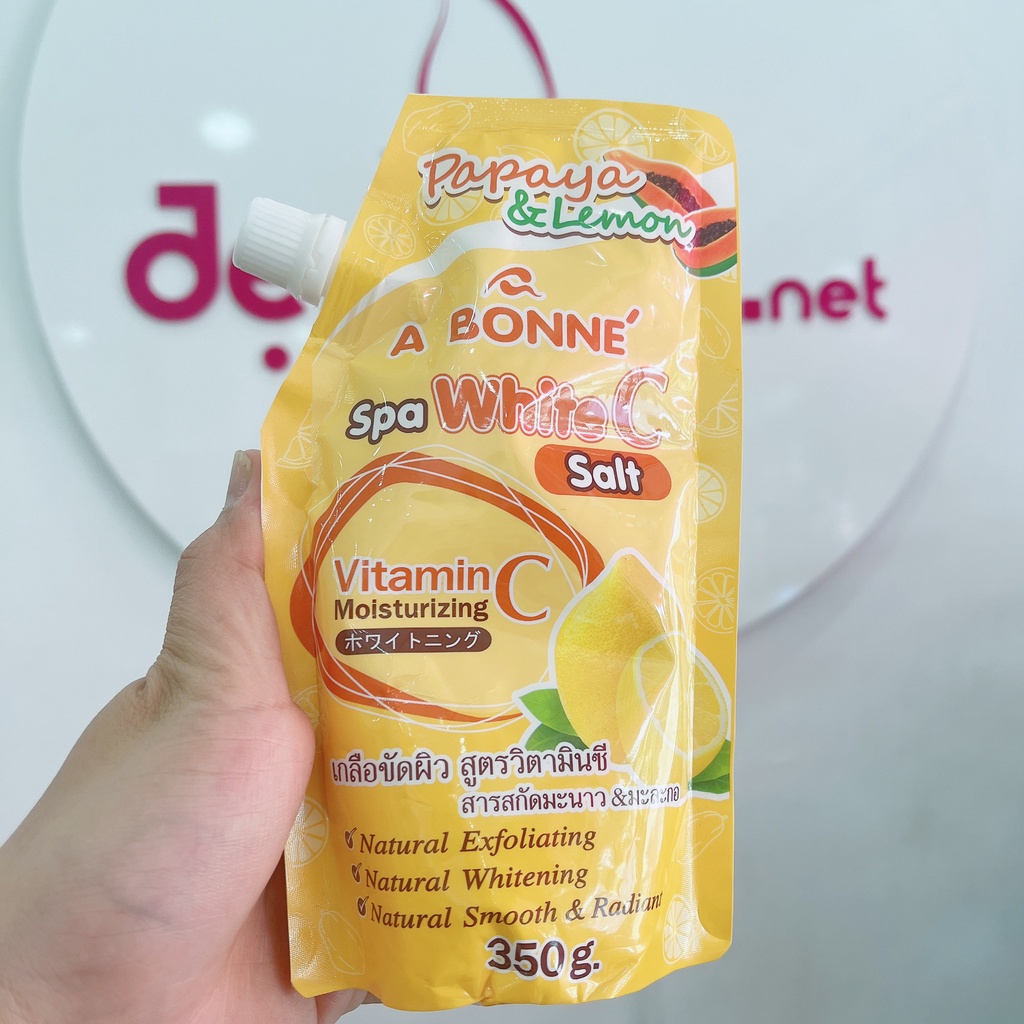 Muối Tắm Sữa Tẩy Tế Bào Chết A Bonné Spa White C Salt 350gr