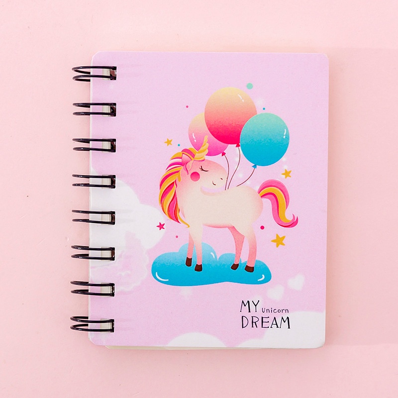 Cute Cartoon Magic Dinosaur Rollover Coil Notebook Student Mini-PortableA7Notebook Pocket Notepad