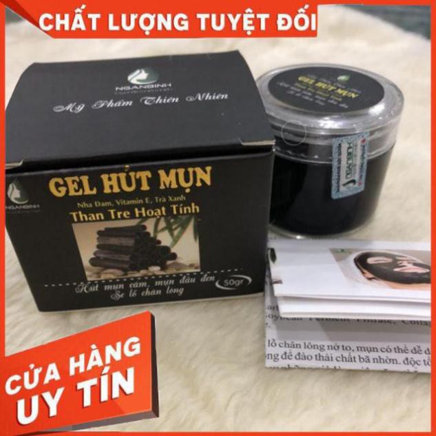 [Hàng như hình ]- Gel lột mụn than tre Ngân Bình - Gel hút mụn than tre Ngân Bình