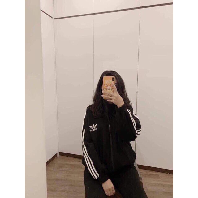 [RẺ VÔ ĐỊCH] Áo Khoác Nỉ Nữ 3 Sọc Tay