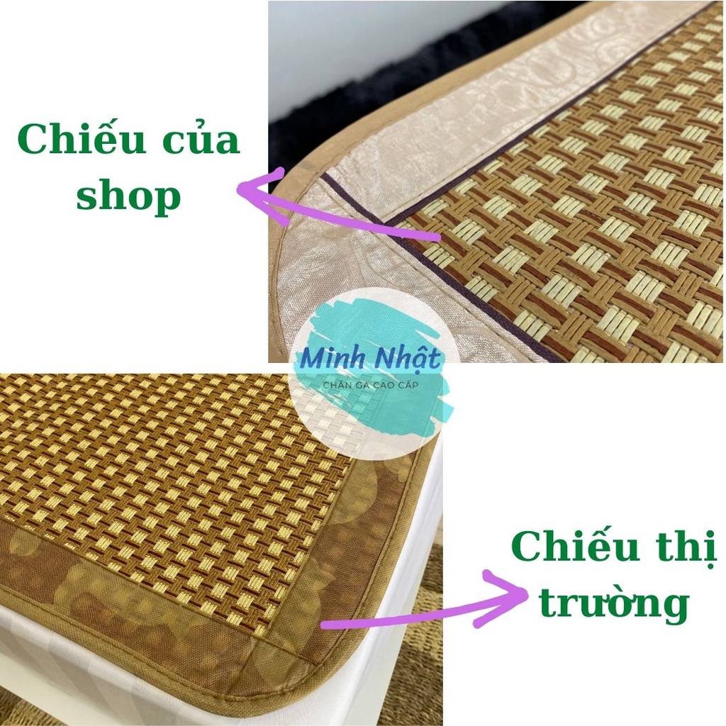 Chiếu điều hòa (không kèm vỏ gối) sợi mây 2 lớp chất lượng cao Minh Nhật – Sang trọng, mềm mại, thoáng mát