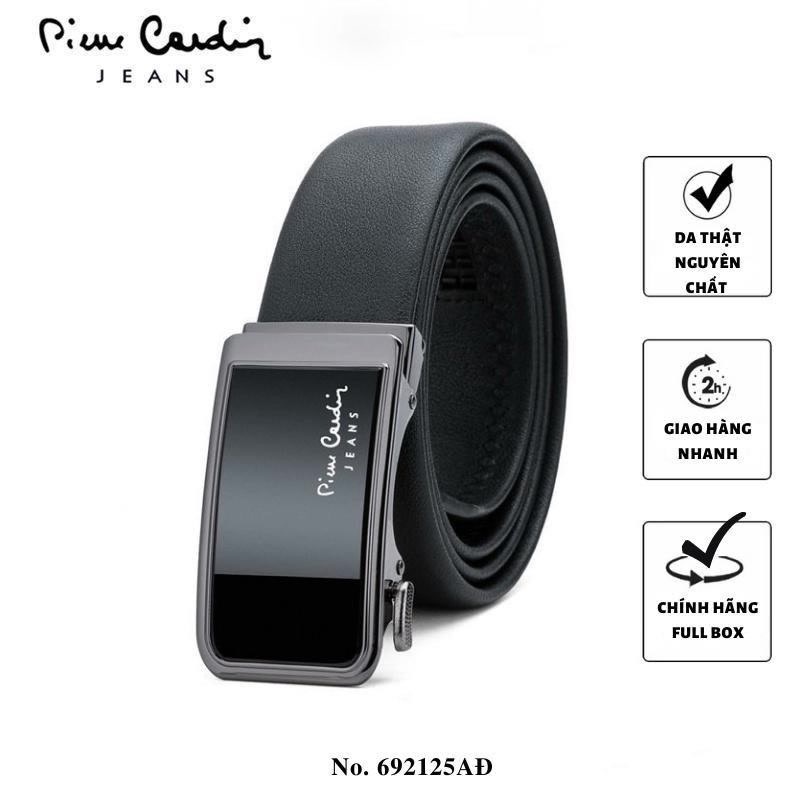 Săn SALE Thắt lưng nam cao cấp Pierre Cardin 1981125A3 chính hãng, dây nịt nam cao cấp da bò thật phong cách doanh nhân