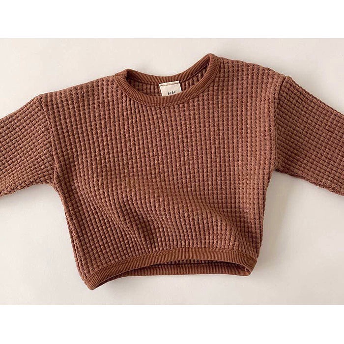Áo sweater tay dài chất liệu dày dặn thời trang cho bé