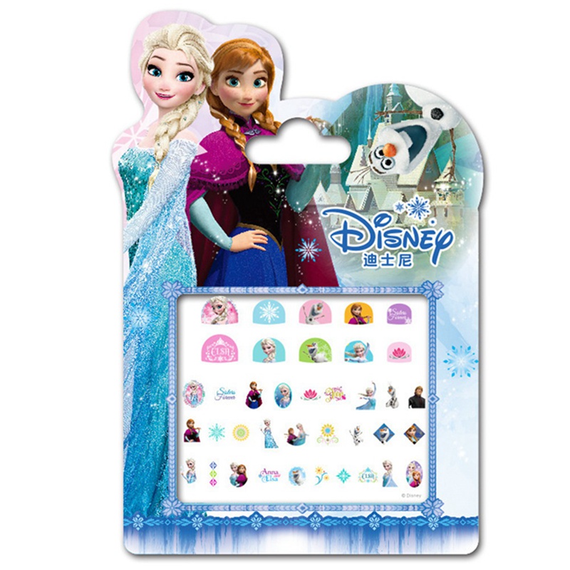 Bộ Sticker Dán Móng Tay Hình Công Chúa Anna Phim Frozen