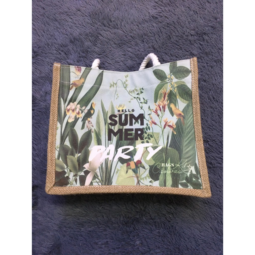 Túi Vải Đay Xách Tay Thiết Kế Phong Cách, Tiện Lợi[MY BAG]