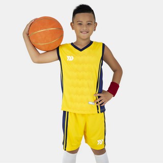 [Mã FASHIONMALLT4 giảm 15% tối đa 30K đơn 150k] Bộ Quần Áo Bóng Rổ Trẻ Em Bulbal Dino Kid Vàng