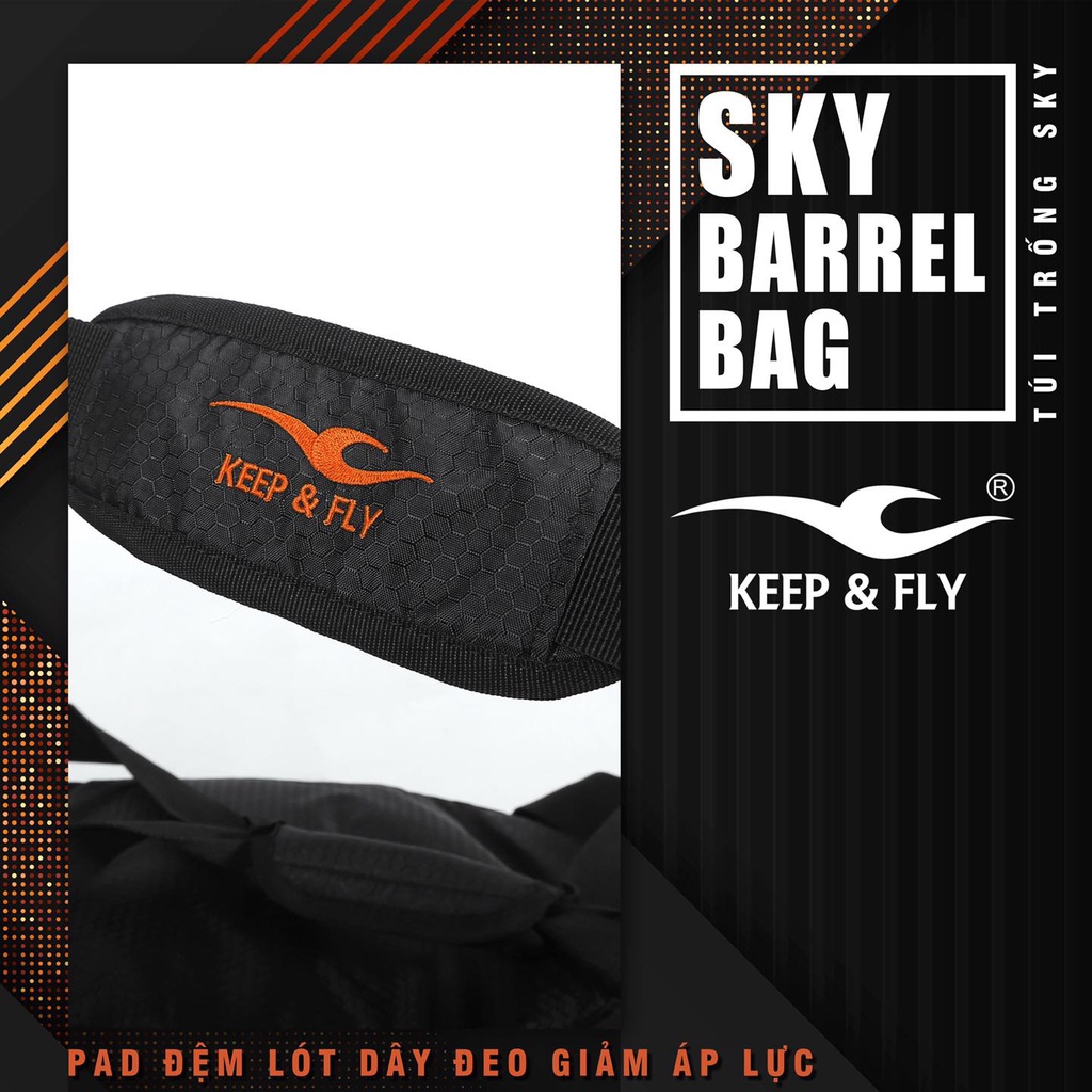 Túi trống cao cấp Keep & Fly - Túi tập gym, đá bóng, thể thao, du lịch