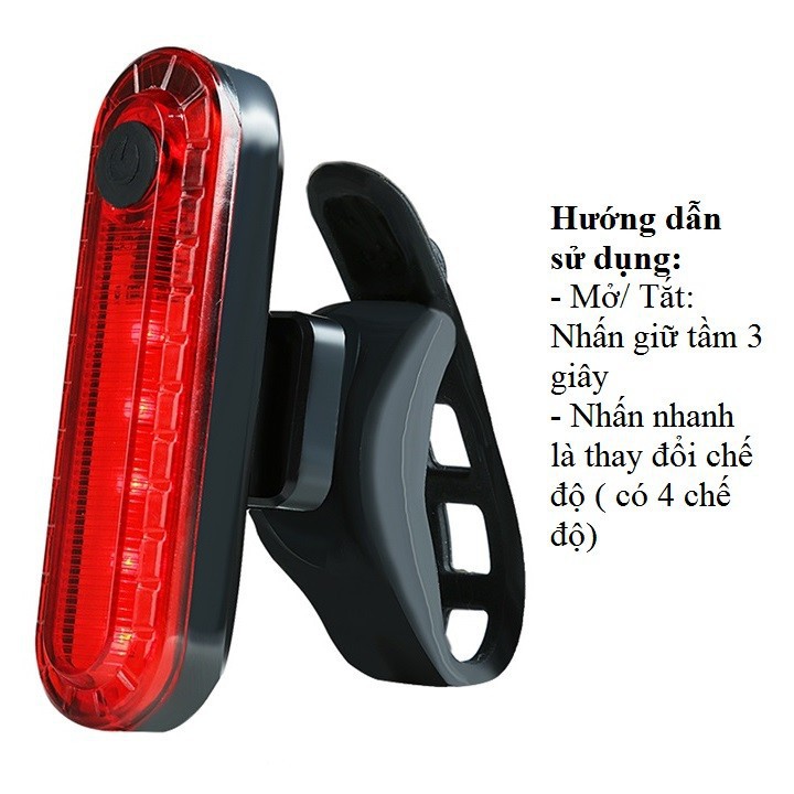 Đèn Xe Đạp Pin Sạc 4 Chế Độ West Biking Tặng Dụng Cụ Sữa Chữa 13 Món Bỏ Túi