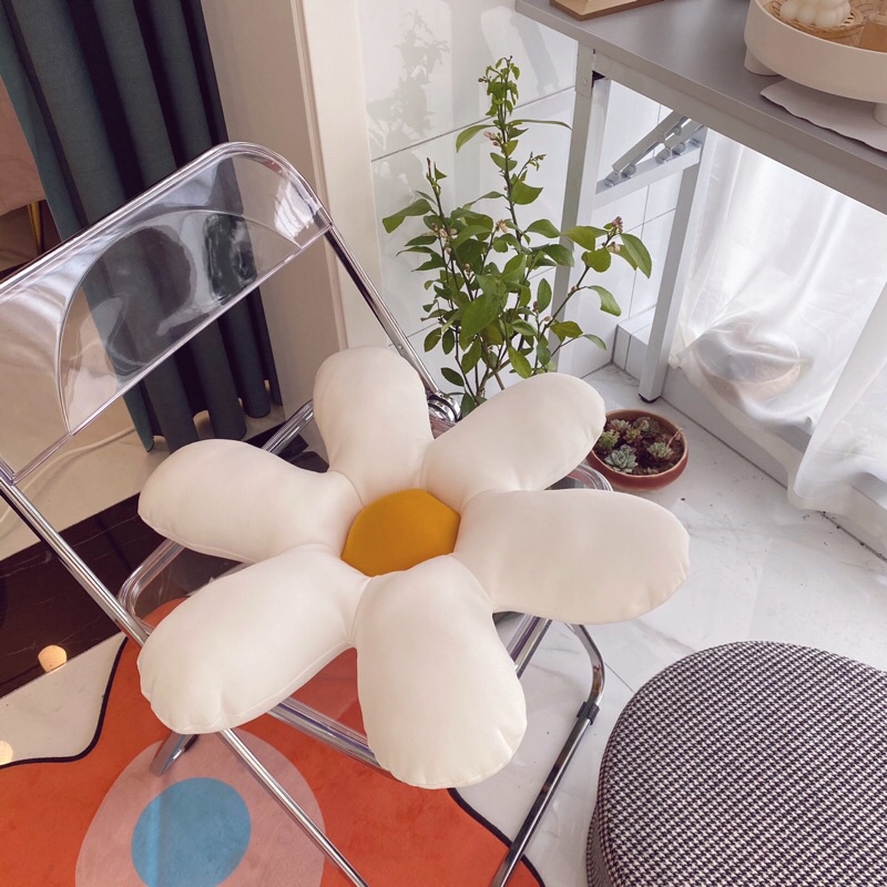 Gối Tựa Lưng ❤️ gối sofa decor 45x45 hình hoa cúc lót bông trang trí phòng phong cách Hàn Quốc