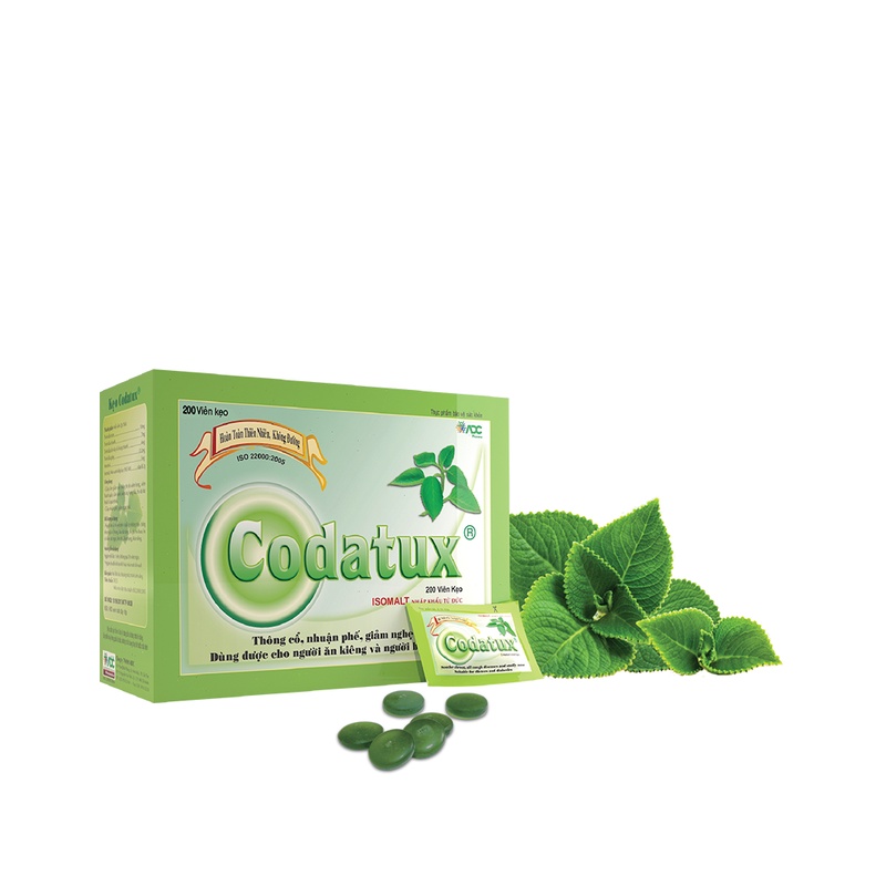Kẹo ngậm ho CODATUX 200 viên - Giảm ho, long đàm, nhuận phế