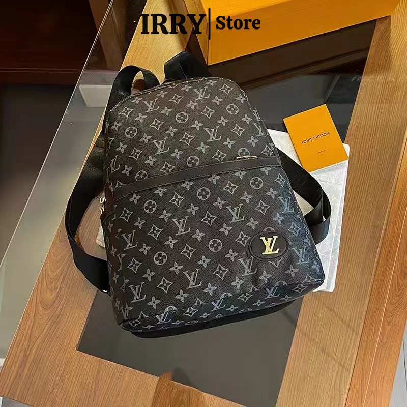 Balo da nam nữ lv đi học giá rẻ đẹp IRRY cặp đi học nam nữ thời trang ulzzang đeo vai phong cách unisex