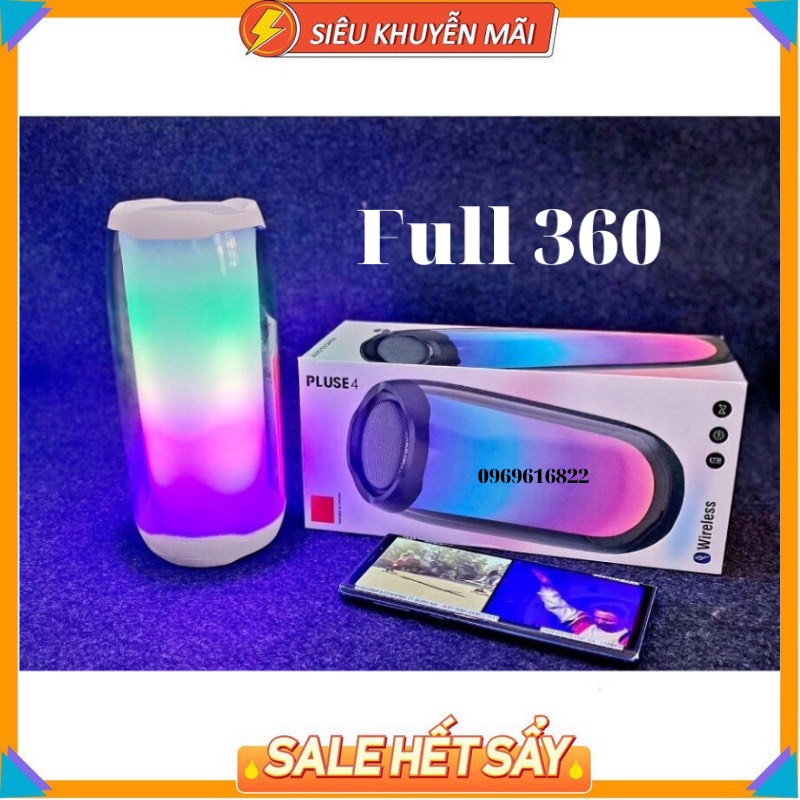 Loa bluetooth JBL Pulse 4+ 1:1 FULL LED 360 ĐỘ theo điệu nhạc, chất lượng âm tuyệt hảo, thiết kế đẹp mắt [BH 06 THÁNG]