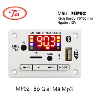 Mạch giải mã mp3 tích hợp bluetooth 5v và 12v