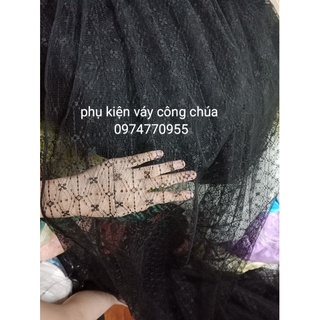 vải voan lưới hoa bi