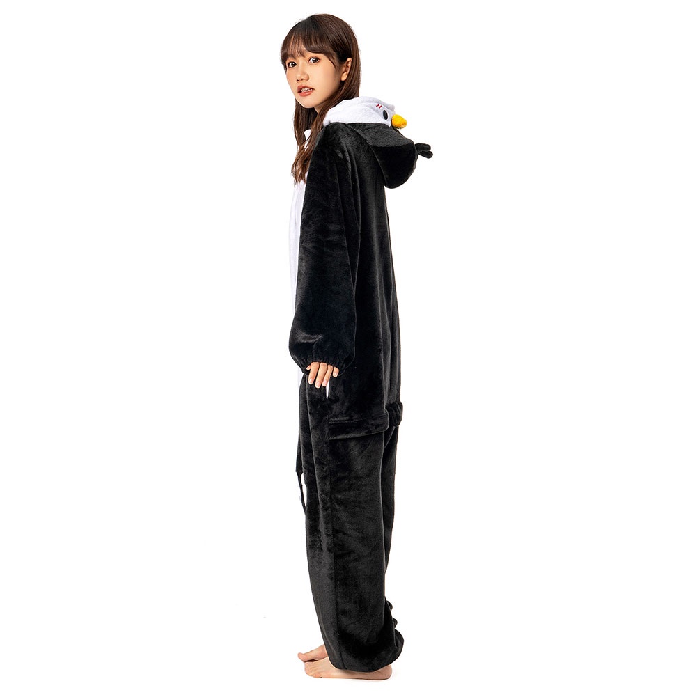 Bộ Đồ Ngủ Liền Thân Hình Chim Cánh Cụt Xinh Xắn Dành Cho Nữ