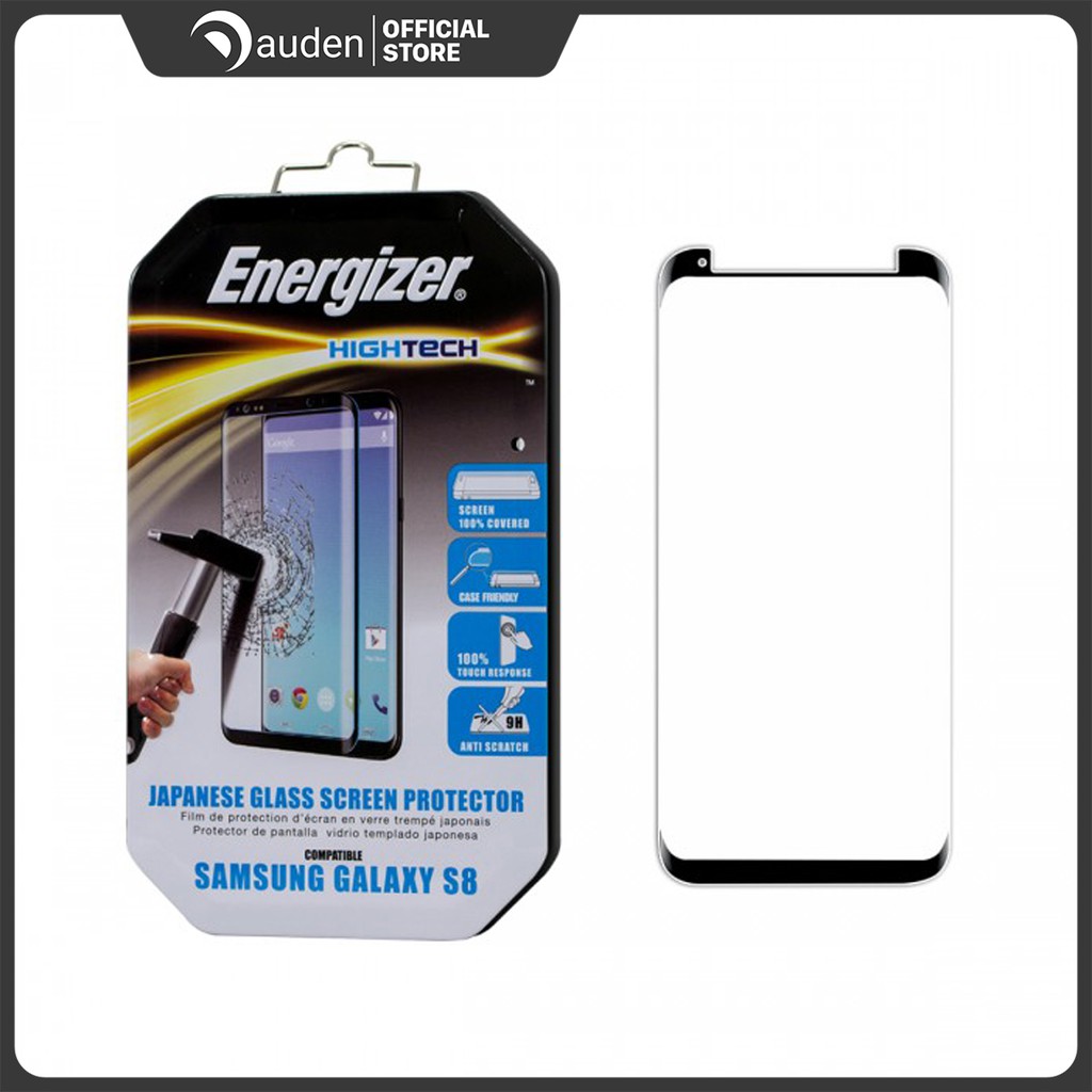 Miếng dán cường lực full viền Energizer cho Samsung Galaxy S8 - ENHTTGCUS8CF