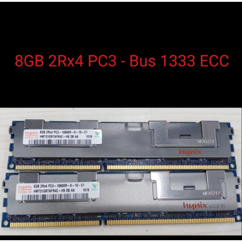RAM SEVER 4GB 8GB 2Rx4 DDR3 BUS 1333 ECC.KHÔNG DÙNG CHO Main H61, H81, H110....