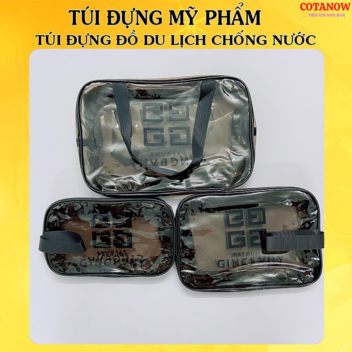 Túi đựng mỹ phẩm trong suốt Túi đựng đồ du lịch COTANOW