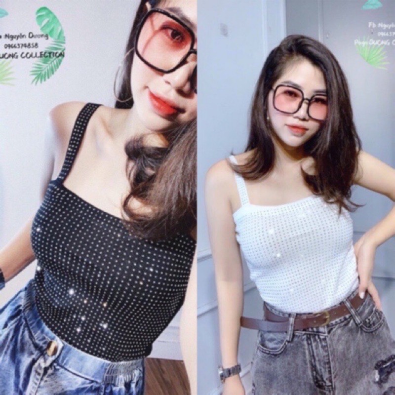 Áo len 2 dây đính đá cực nổi bật | BigBuy360 - bigbuy360.vn