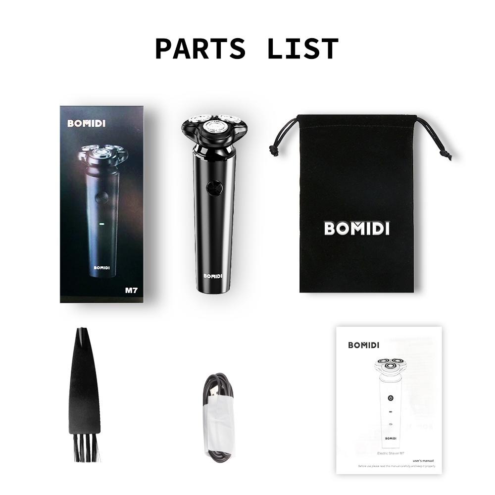 Máy cạo râu đa năng BOMIDI M7 lưỡi cạo nổi 3D thay thế  thông mình cạo sạch râu Động cơ mạnh độ ồn thấp - Minh Tín Shop