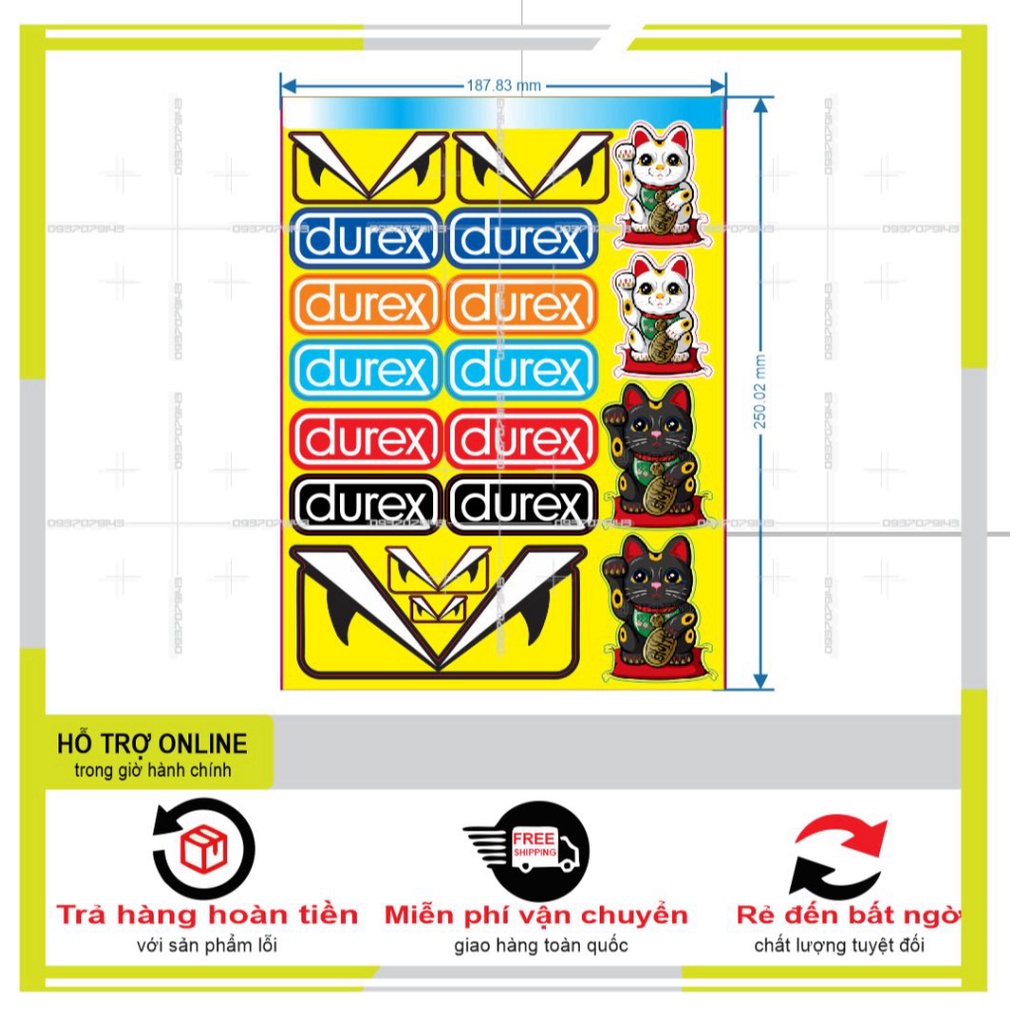 LOGO STICKER DÁN XE MÁY M36 - SHINDECAL2