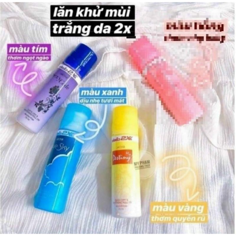 Lăn khử mùi trắng da Thái Lan Upstar X2 chính hãng Thailand