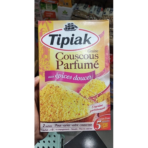 Hạt couscous có kèm gia vị tẩm Tipiak 500g