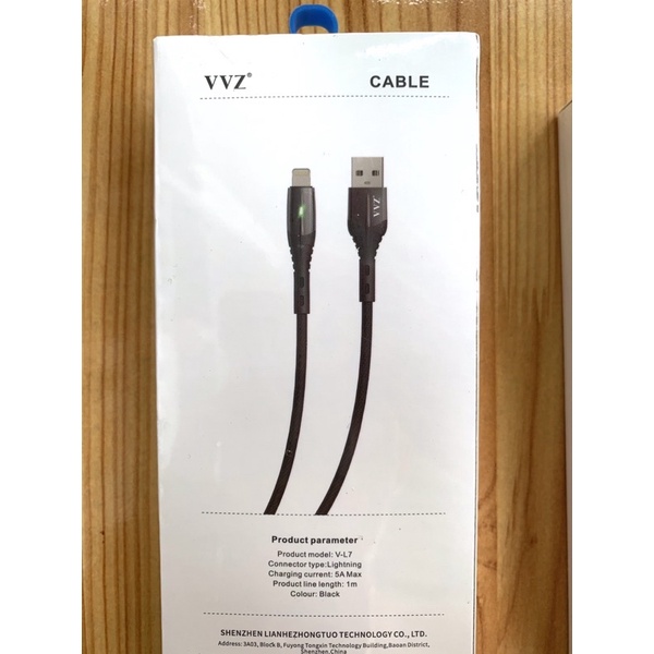 Cáp Dù Có Đèn Led Tự Ngắt Sạc Khi Đầy Chính Hãng VVZ