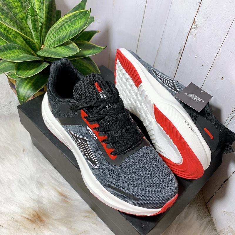 Giày thể thao Sneakers nam xám chuẩn xuất xịn có hộp 695