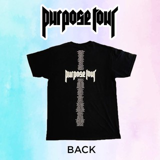[Áo Thun COTTON Unisex Nam Nữ tay lỡ form rộng]  JUSTIN BIEBER PURPOSE TOUR [CÓ SẴN]