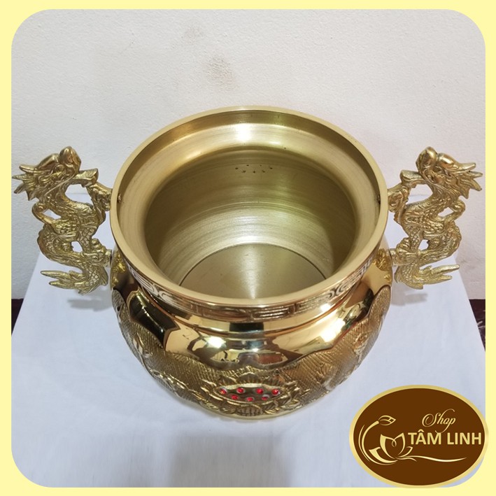 Lư Hương Bằng Đồng Cao 16.5 cm