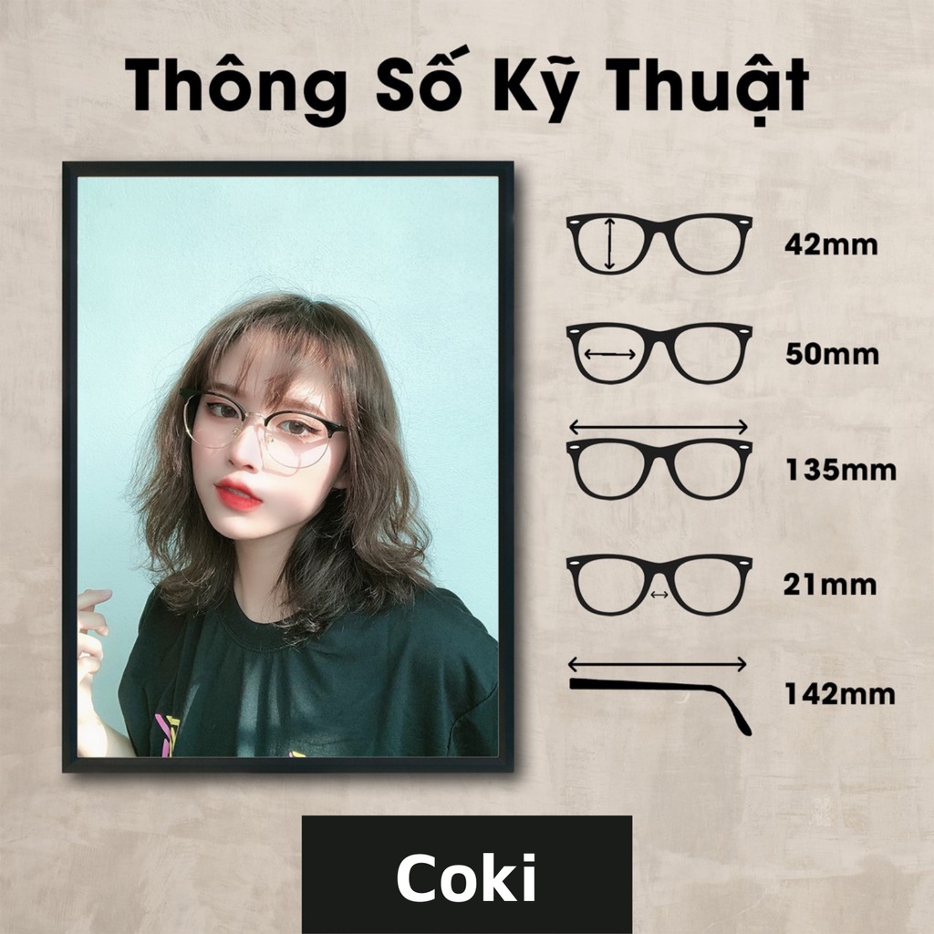 Gọng Kính Cận Nữ Nhựa Dẻo Viền Kim Loại Tr90 Mắt Tròn 6214