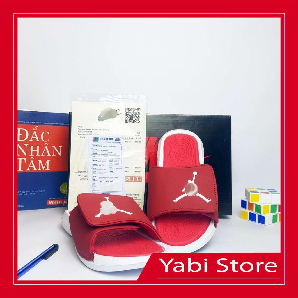 🔥FREE SHIP-HÀNG QUẢNG CHÂU 🔥Dép Jordan panda đỏ cao cấp full box - Yabi Store