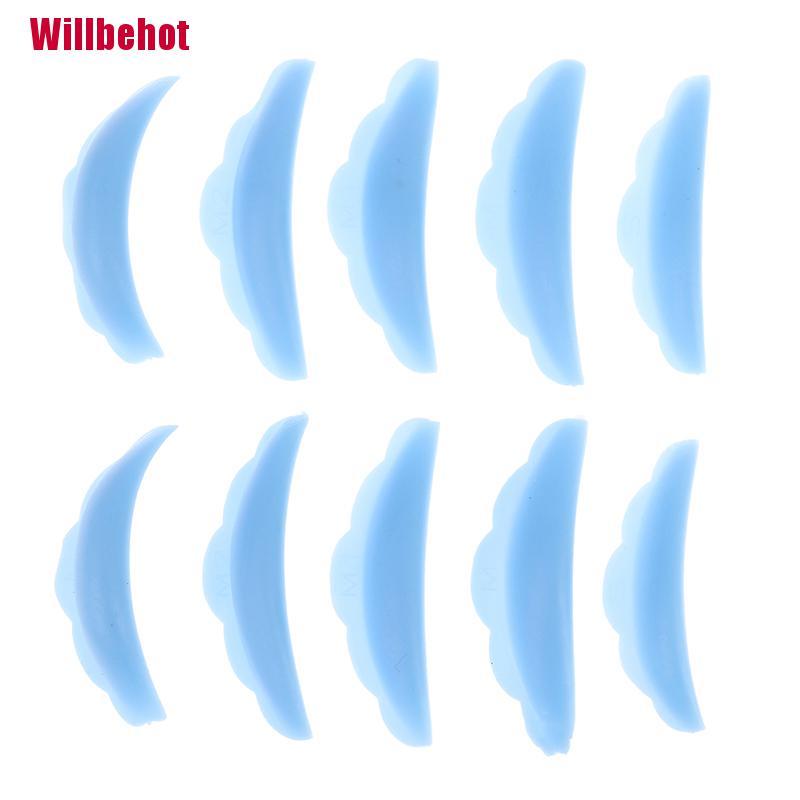 Bộ 10 Miếng Đệm silicone Hỗ Trợ Nối Mi Tiện Lợi