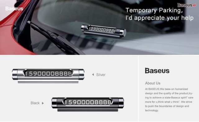 Bảng số điện thoại Baseus LV122 dùng cho xe hơi | BigBuy360 - bigbuy360.vn