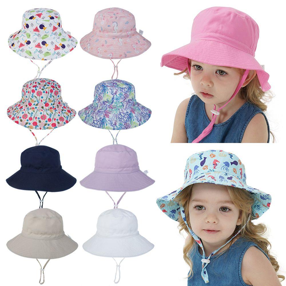 GOGOUP Mũ Bơi Rộng Vành Chống Nắng / Tia UV Dành Cho Bé Từ 0-8 Tuổi