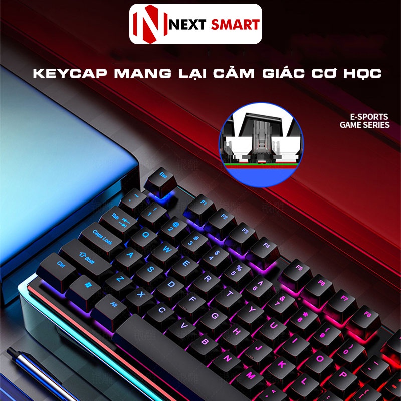 Bàn phím chơi game led NEXT SMART K4  - Bàn phím gaming chống nước