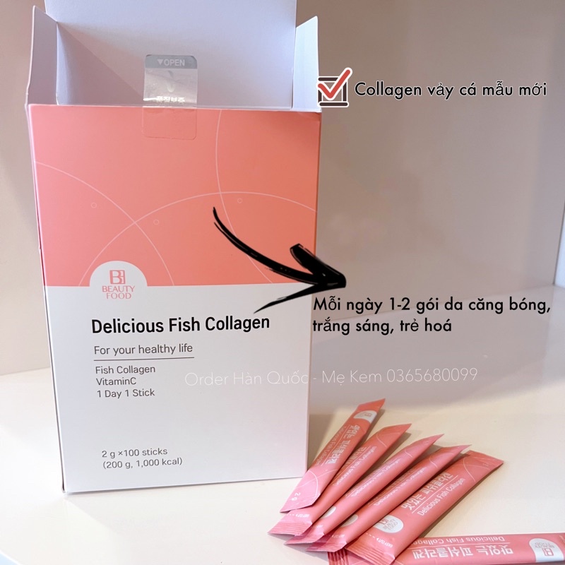 Bột Collagen vảy cá Beauty Foods chính hãng