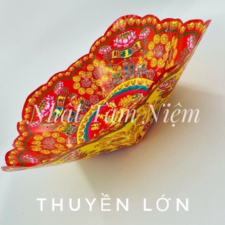 [THUYỀN CÚNG] Thuyền Hoa Giấy - Cúng - LOẠI LỚN