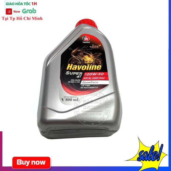 Dầu Nhớt Xe Máy Caltex Havoline 4T 20W50 Dung Tích 0.8 Lít