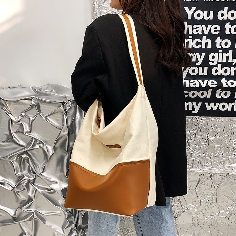 IELGY Túi Đeo Vai Vải canvas Cỡ Lớn Thời Trang Cho Nữ