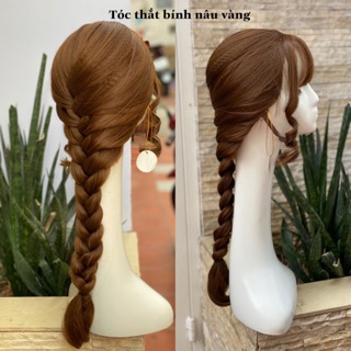TÓC GIẢ THẮT BÍNH CAO CẤP ( KÈM LƯỚI )