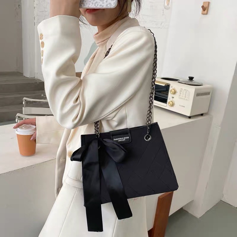 Túi Xách Nữ 👜 TẶNG KÈM VÍ 👜 Túi Công Sở Đẹp , Họa Tiết Ô Trám Sang Trọng , Xích Phối Da Cao Cấp