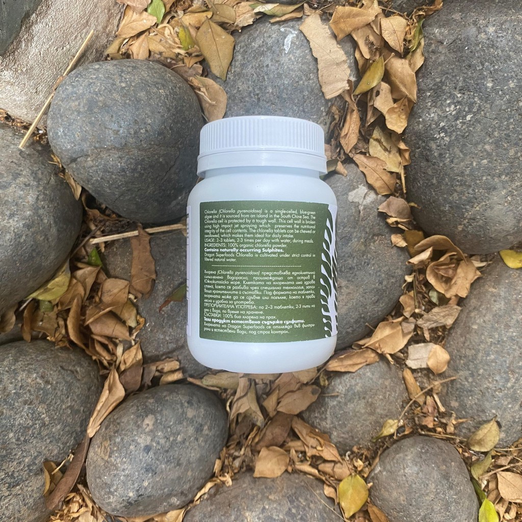 Chlorella viên 80g (200 tabs x 400mg) Dragon Superfoods