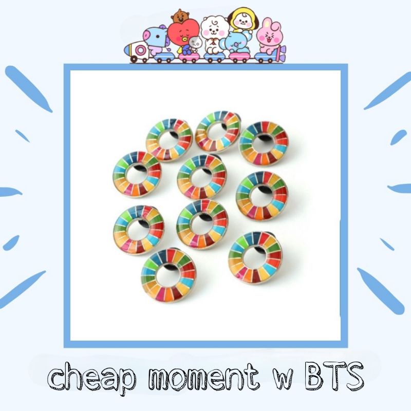 PIN CÀI ÁO, HUY HIỆU CÀI ÁO CHEAP MOMENT WITH BTS (hàng off, sẵn)