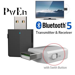 5.0 USB Bluetooth Transmitter for TV 3.5mm Mini Car Bluetooth Receiver AUX Stereo Music with Switch