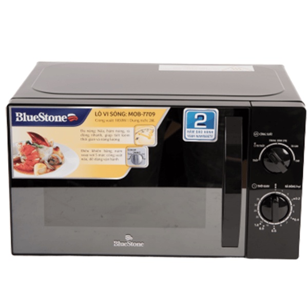 Lò vi sóng 20L Bluestone MOB-7709 mặt đen gương -Hàng chính hãng, bảo hành 24 tháng toàn quốc