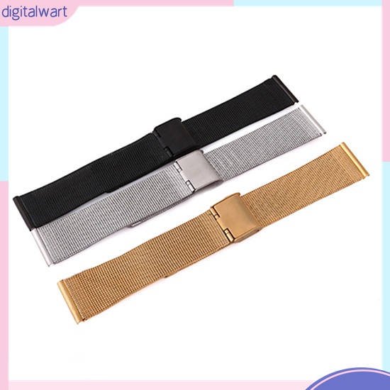 Dây Đồng Hồ Thay Thế Bằng Thép Không Gỉ Dạng Lưới Kỹ Thuật Số 18 20 22 24Mm